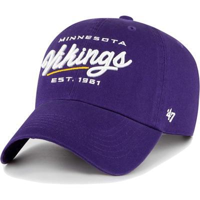 Minnesota Vikings NFL Purple Curved Brim Adjustable Hat Cap, Adult Men NFL