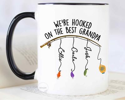 Hooked on Daddy Fishing Engraved YETI Rambler Tumbler Fishing Father's Day  Gift Custom Tumbler Fishing YETI Fishing Mug Dad Gift 