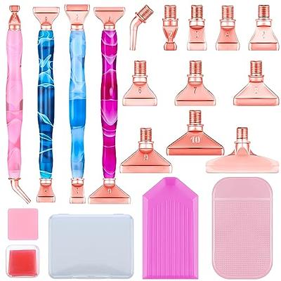 ZYNERY Diamond Painting Pen with Wax, Refillable Wax Pen, Rotating Glue  Point Drill Pen for Nail Art Rhinestones, Diamond Art Accessories and  Tools