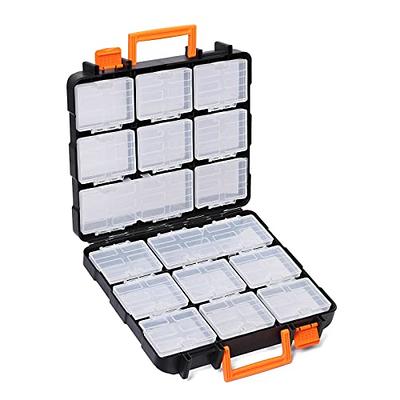 Double-side Storage Toolbox Plastic Portable Parts Box Screw