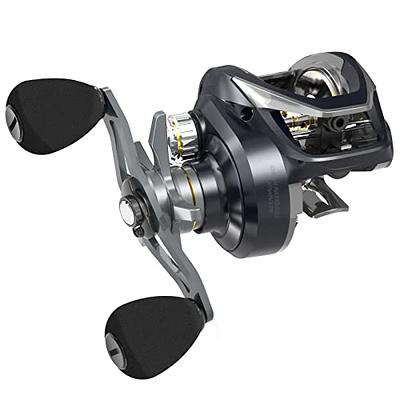 Piscifun Chaos XS Baitcasting Fishing Reel, Reinforced Metal Body Round  Baitcaster Reel, Smooth Powerful Saltwater Inshore Surf Trolling Reel,  Conventional Reel for Catfish (Black 60 Right Handed) - Yahoo Shopping