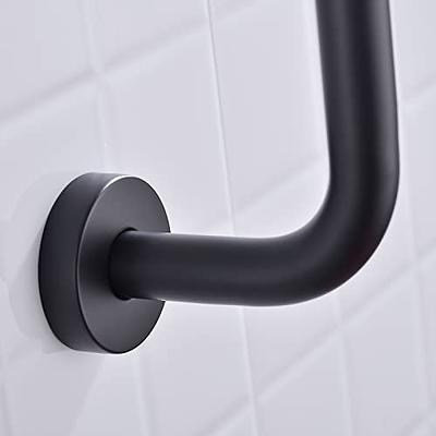 Black Bathroom Gooseneck Shower Arm Wall Mounted Shower Accessories Without  Head