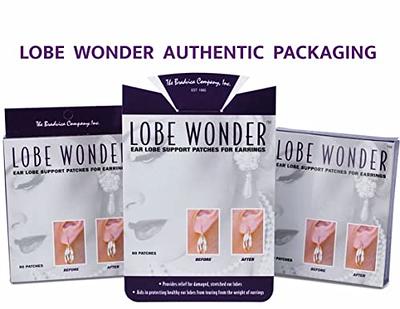  Lobe Wonder - The ORIGINAL Ear Lobe Support Patch for Pierced  Ears - Eliminates the Look of Torn or Stretched Piercings - Protects  Healthy Ear Lobes from Tearing - 60