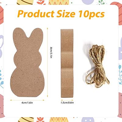24PCS Funny DIY Spring Wooden Crafts Unfinished Wood Cutouts