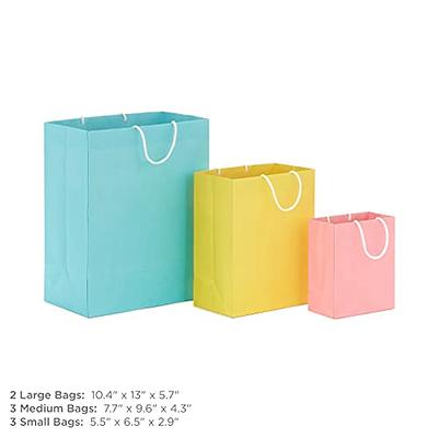 Narrow Medium Pastel Pink Gift Bag