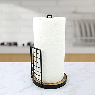 Paper Towel Holder Stand Stainless Steel Sturdy and Heavy for Kitchen  Bathroom Bedroom Office Restaurant Coffee Shop Study Iiving Room  Toilet(Black) - Yahoo Shopping