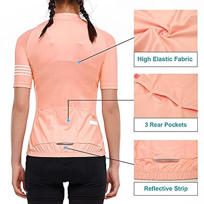 Santic Womens Cycling Jersey Short Sleeve Cycling Tops Biking Jersey  Bicycle Bike Shirt Breathable Quick Dry A-Pink - Yahoo Shopping