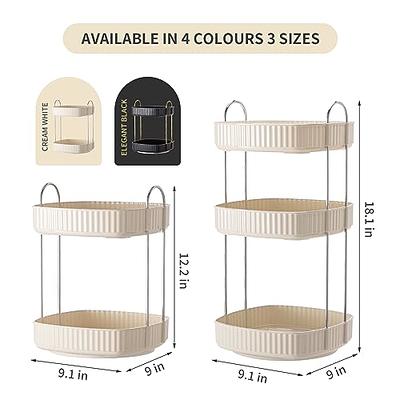 360 Rotating Bathroom Kitchen Storage Rack Organizer Shower Shelf