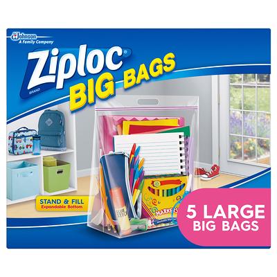 Reusable Storage Bags for Food by Smelly Proof Bags - Made in USA, Easy Clean, Dishwasher-Safe, Peva & BPA Free, XL 3-Mil Thick Bags, Extra Large