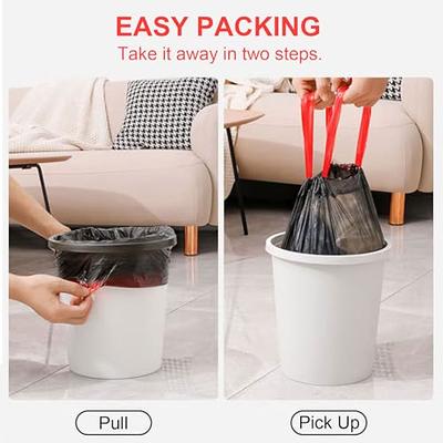 2.6 Gallon 80 Counts Strong Trash Bags Garbage Bags by Teivio, Bathroom  Trash Can Bin Liners, Small Plastic Bags for Home Office Kitchen,fit 10  Liter