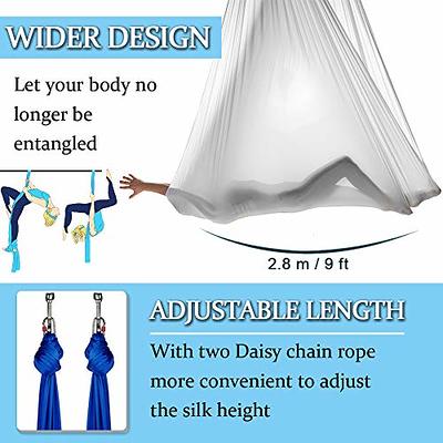 SAIVEN Aerial Silks-Aerial Yoga Hammock with Deluxe Yoga Swing Set, Flying  Yoga, Aerial Dance(L:5m x W:2.8m) (Gradient Red) - Yahoo Shopping