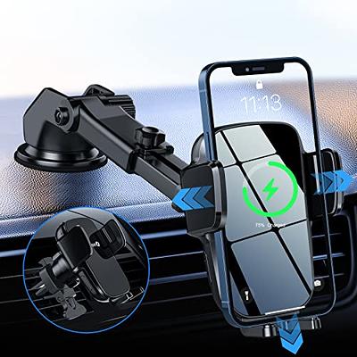 Wireless Car Charger Mount, SONRU 15W Fast Charging Auto-Clamping