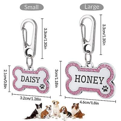 Pet Tag, Dog Tag for Dog, Gift for Pet Owner, Round, Name and