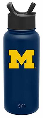 Simple Modern Officially Licensed Collegiate Michigan Wolverines Water  Bottle with Straw Lid, Vacuum Insulated Stainless Steel 32oz Thermos, Summit Collection