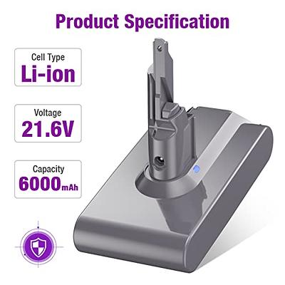 6000mAh 21.6V For Dyson V7 battery Motorhead Animal Trigger Car+Boat  Absolute V7 Replacement Battery Handheld Vacuum Cleaners