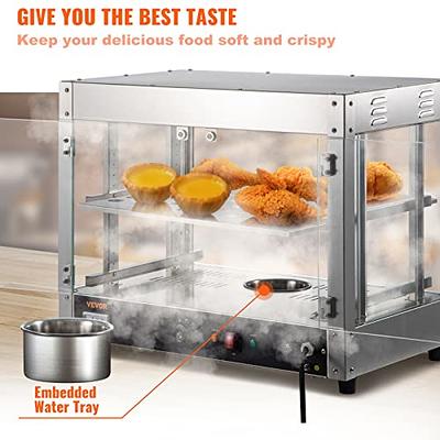 Costway 2 PCS Electric Food Warmer Stainless Steel Tray Adjustable  Temperature Control