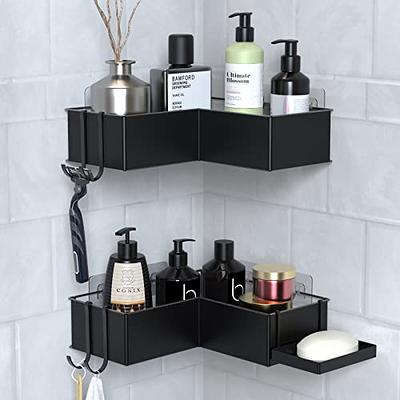 Aitatty Shower Caddy Bathroom Organizer Shelf: Self Adhesive Shower Rack  with Soap Shampoo Holder - Rustproof Stainless Bath Caddy for Inside shower  Black - Yahoo Shopping