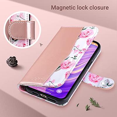 KIHUWEY Compatible with iPhone 14 Pro Max Case Wallet with Credit Card  Holder, Flip Premium Leather Magnetic Clasp Kickstand Heavy Duty Protective