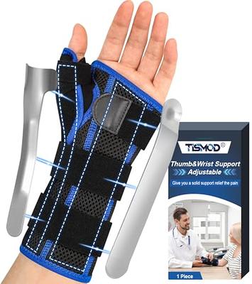 Wrist Splint for Carpal-Tunnel Syndrome by PKSTONE Adjustable Compression Wrist  Brace for Right and Left