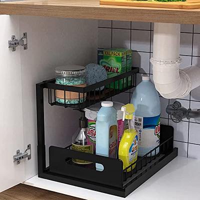 ROOMTEC Pull Out Cabinet Organizer 20 W x 21 D, Kitchen Cabinet Organizer  and Storage 2-Tier Cabinet Pull Out Shelves Under Cabinet Storage for  Kitchen Chrome - Yahoo Shopping