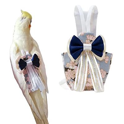 Bird Costume for Birds, Soft Frog Bird Clothes Bird Diaper Flight Suit for  Parakeets Cockatiel Cockatoo Macaw Conure- Halloween Party