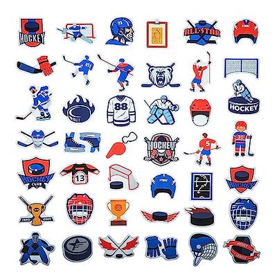100 Pack Ice Hockey Stickers, Hockey Party Favors, Waterproof