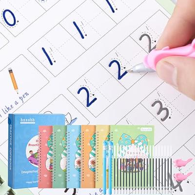 Grooved Writing Books for Kids,Magic Practice Copybook, Reusable