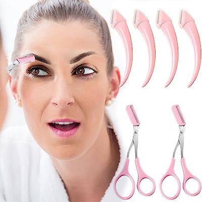 Mini Brow Class Cutting Scissors for Eyebrow Trimming with Comb