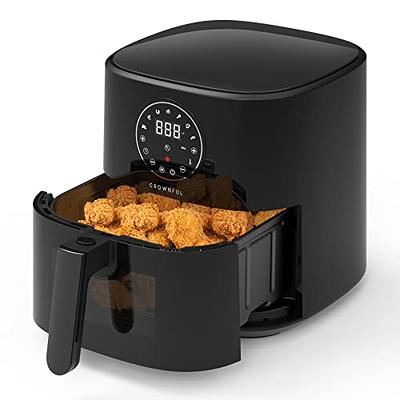 Dash Deluxe Electric Air Fryer + Oven Cooker with Temperature Control,  Non-stick Fry Basket, Recipe Guide + Auto Shut off Feature, 1200-Watt, 3  Quart