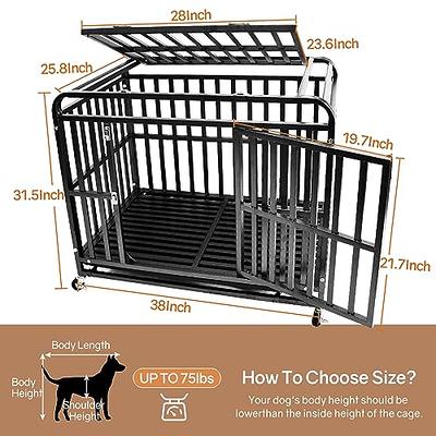 24 Collapsible Dog Crate for Small Dogs, 3-Door Folding Soft Travel Dog  Kennel