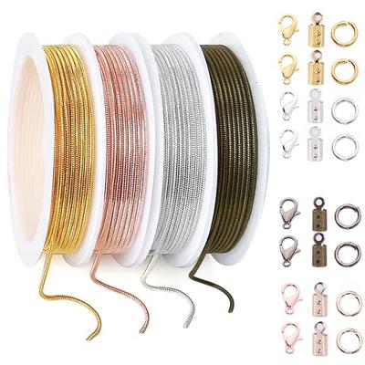 PP OPOUNT 40 Feet Snake Chains Roll, 1.2 mm Jewelry Necklace Chain