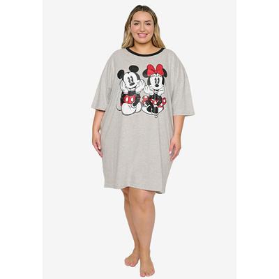 Plus Size Women s Disney Mickey Minnie Mouse Sleep Shirt Pajamas