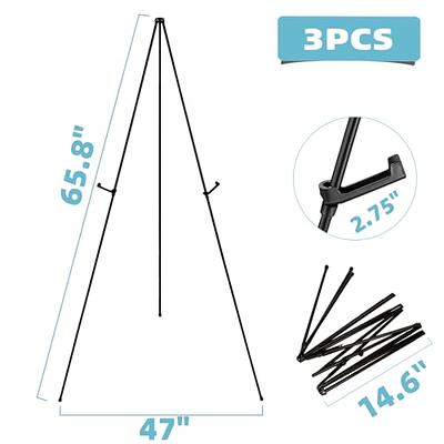 Magicfly Easel Stand for Display, 2 Pack Easel 63 Inch Portable Easel for  Wedding Sign, Poster easel, White Boards, Collapsible Painting Art easel  for