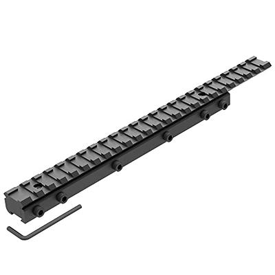 Eastern Tactical Supply 3/8 11MM to 7/8 Dovetail to Picatinny Adaptor  Mount 24 Slots (DV24), 260mm, Low Profile Dovetail to Picatinny Rail  Adapter 11mm to 21mm Picatinny Riser Mount, Length 10 