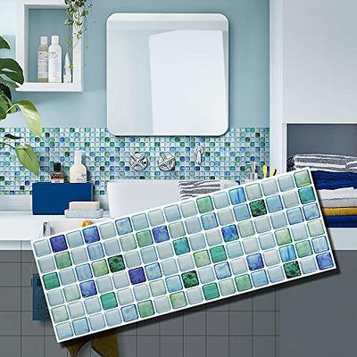 VAOVI Peel and Stick Backsplash Tile for Kitchen,Backsplash Peel and Stick  Subway Tile Backsplash Self Adhesive Backsplash Bathroom(10sheets,Blue