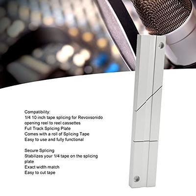 Splicing Block Kit, Professional Anodized Aluminum Studio Grade for 1/4in  Open Reel Tape Media with Splicing Tape and Media Blade for Revoxsonido -  Yahoo Shopping