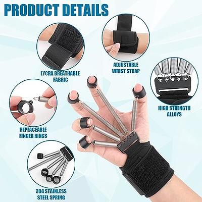 Gripster,Finger Strengthener and Grip Strength Trainer,Finger  Exerciser,Vein Grip,Forearm Workout Equipment,Adjustable 6 Level Resistance  Finger