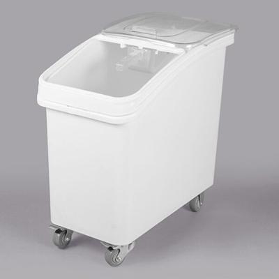 Baker's Mark 20 Gallon / 320 Cup Round White Flat Top Mobile