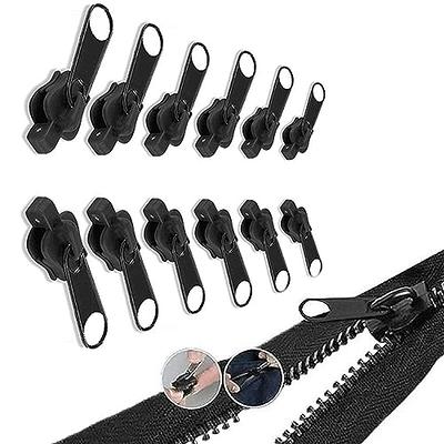 12pcs Zipper Pull Tab Replacement Metal Zipper Handle Replacement