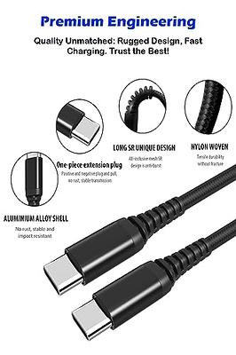 Nylon Fast Charging Data Cable for iPhone 15 Fast Charging Cable