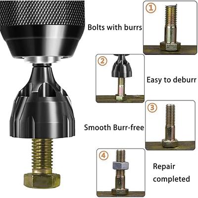 toolant Deburring External Chamfer Tool with Carbide Blades, Removing Burr  Tools with Quick Release Shank