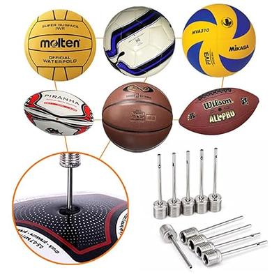 MINGRU Ball Pump for Basketball, Soccer, Volleyball, Rugby, Water Polo Ball  & Other Inflatables Air Pump, Needles and Nozzles Included