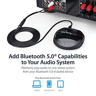 Receptor de audio Bluetooth con NFC - Jack/RCA/SPDIF(Toslink) de 3,5mm - BT  5.0 - DAC HiFi Wolfson - Receptor estéreo Bluetooth para altavoces/PC/TV 