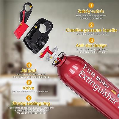 Fire Extinguisher with Mount - 4 in-1 Fire Extinguishers for The House,  Portable Car Fire Extinguisher, Water-Based Fire Extinguishers(620ml)
