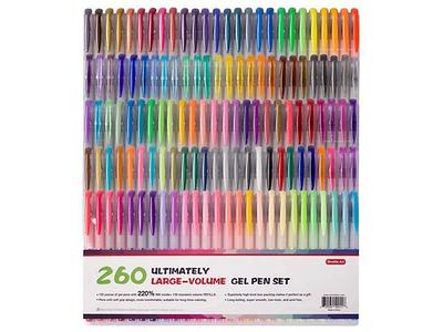 .com : Aen Art Gel Pens 160 Colored Gel Pen Set with 160 Refills  Giving 320 Brilliant Gel Colors Perfect for Adult Colorin…