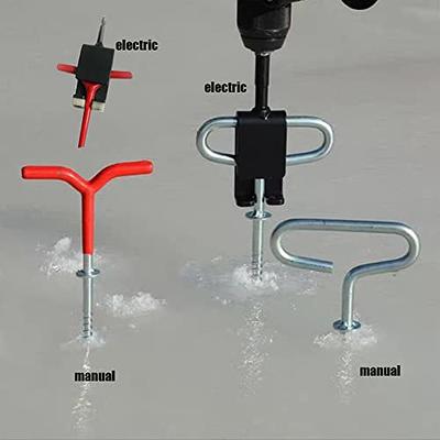 Tent Spiral Pegs Fixed Rod Ice Drill Holder Fishing Tackle