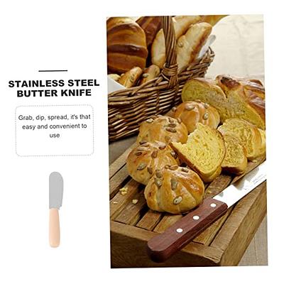 1pc Multi-functional Stainless Steel Cake Spatula With Non-slip Plastic  Handle, Long Handle Butter Cream Scraper, Baking Tool For Kitchen