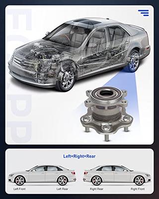 ECCPP Wheel Hub Bearing Assembly Rear 512388 fit 2007-2016 Nissan