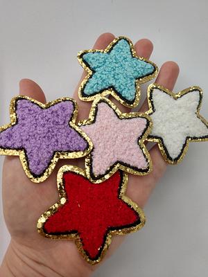 28 Pcs Iron On Patches Colorful Sew Iron on Patch Cute Chenille