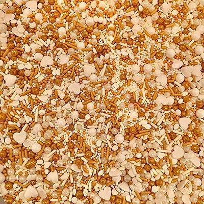 COOL MOM SPRINKLES White Heart & Gold Sprinkles (4 oz.) – Themed Sprinkles  for Decorating Birthday Cakes, Cupcakes, Cookies & Desserts – Mixed in the  USA/Gluten-Free - Yahoo Shopping